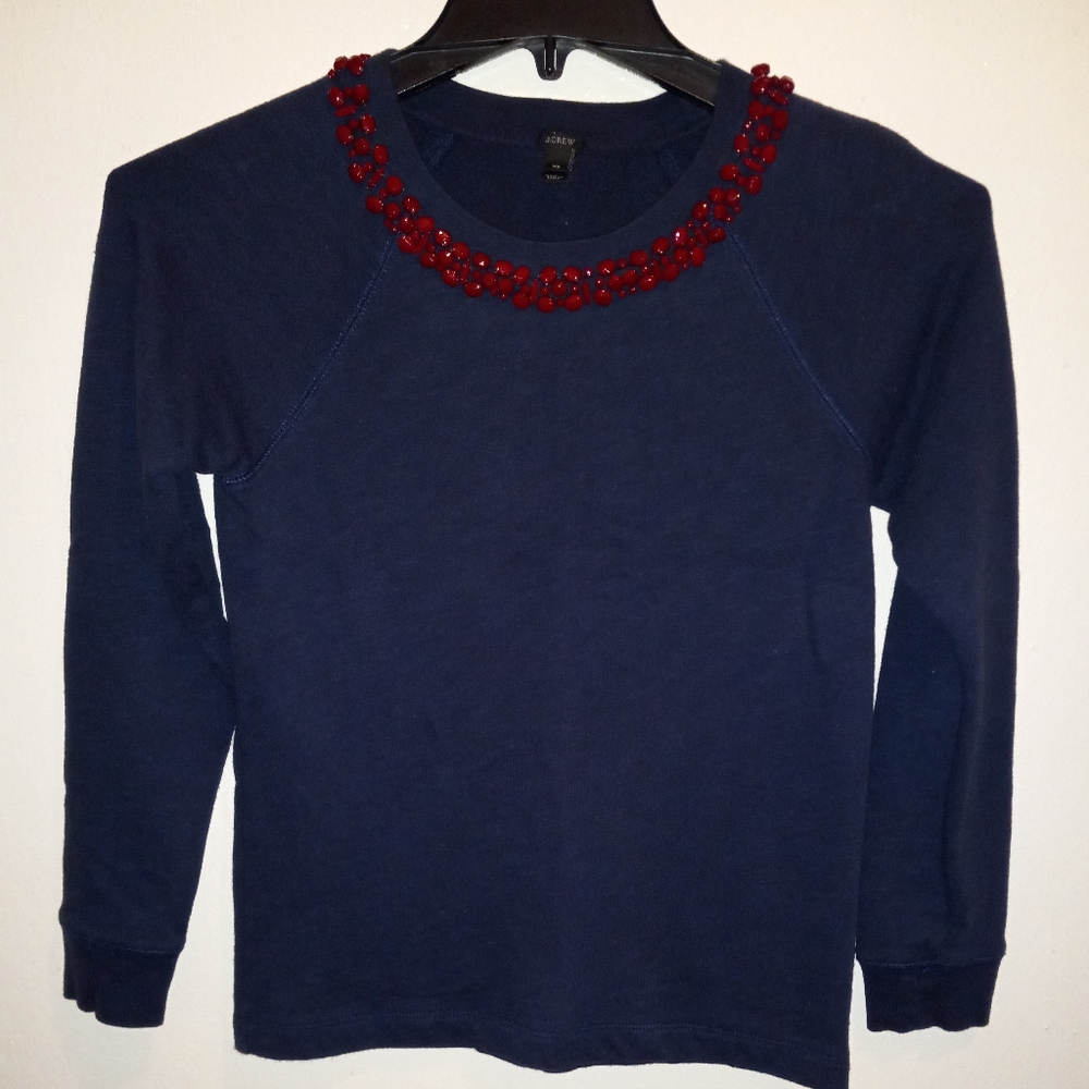 JCrew Navy Blue crewneck sweater